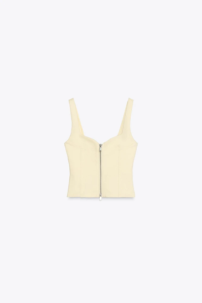 TOP INTERLOCK ZIP
