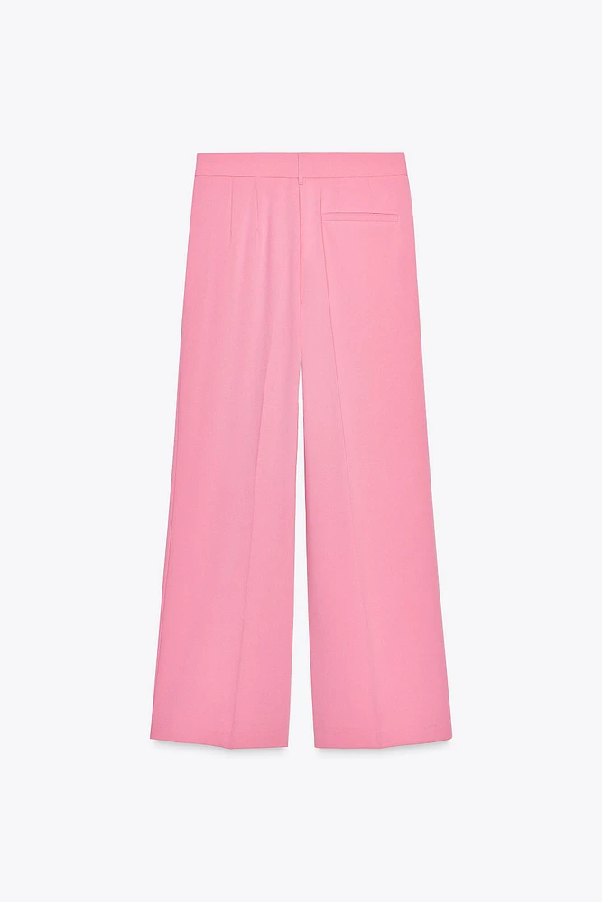PLEATED SUIT PANTS
