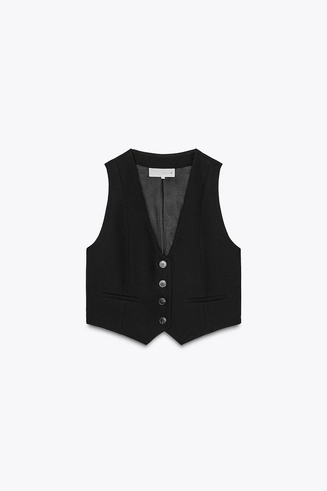 TAILORED SHORT WAISTCOAT