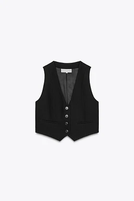 TAILORED SHORT WAISTCOAT