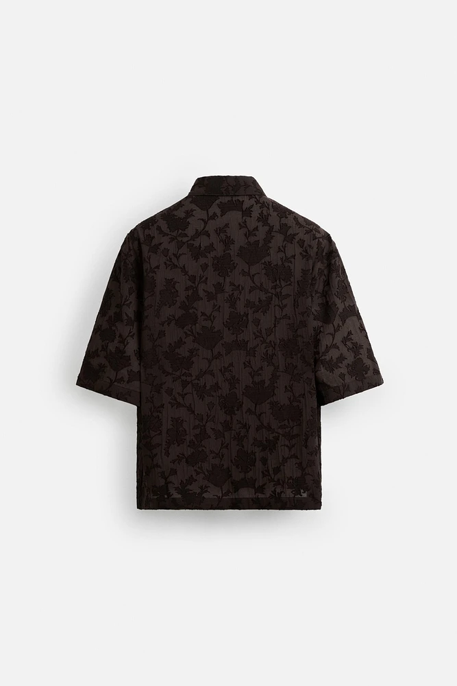 CHEMISE FLUIDE EN JACQUARD