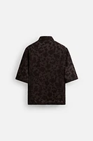 CHEMISE FLUIDE EN JACQUARD
