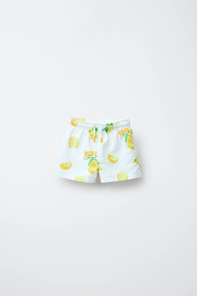 2-6 ANS/ BERMUDA DE BAIN STANDARD CITRONS