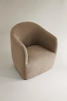 LINEN ACCENT CHAIR