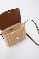 RAFFIA CROSSBODY BAG