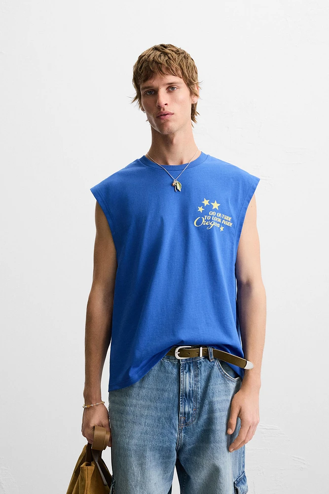 T-SHIRT TANK IMPRIMÉ