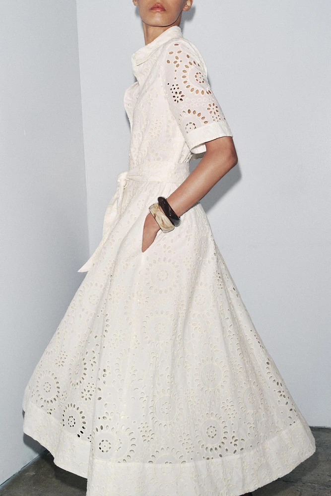 ZW COLLECTION EMBROIDERED SHIRT DRESS
