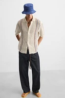 CHEMISE CROCHET RAYURES