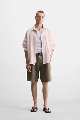 CARPENTER POCKET DENIM SHORTS
