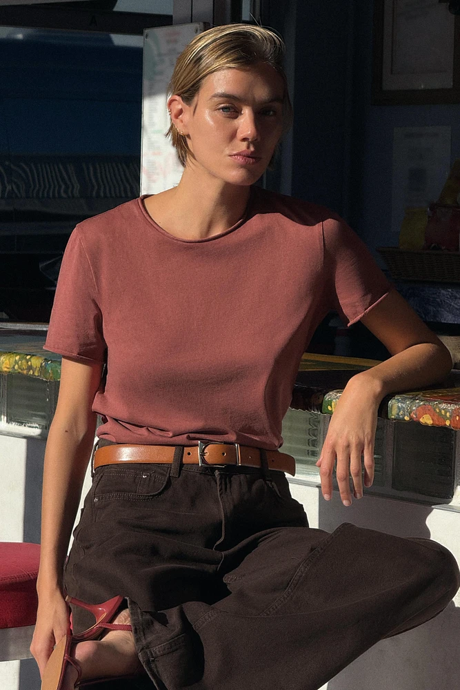 WASHED SHORT SLEEVE T-SHIRT