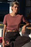 WASHED SHORT SLEEVE T-SHIRT