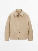 Cotton blend overshirt