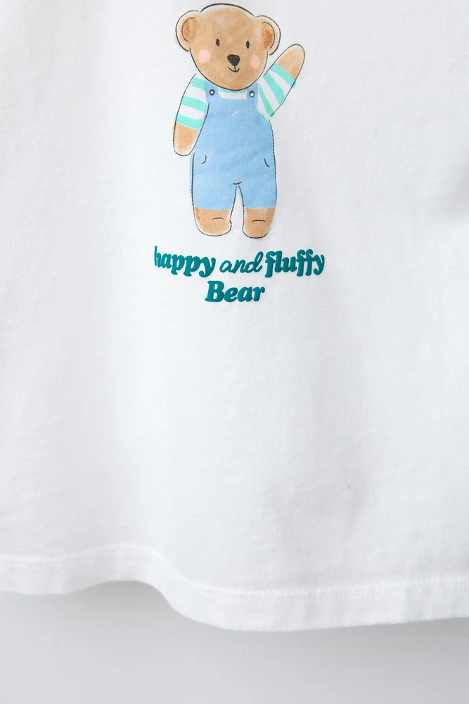 BEAR TEXT T-SHIRT