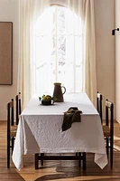 NAPPE JACQUARD FEUILLES