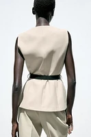 GILET LONG CEINTURE