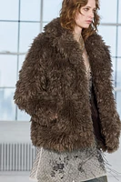 FAUX FUR SHORT COAT ZW COLLECTION