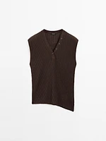 100% linen fine knit top