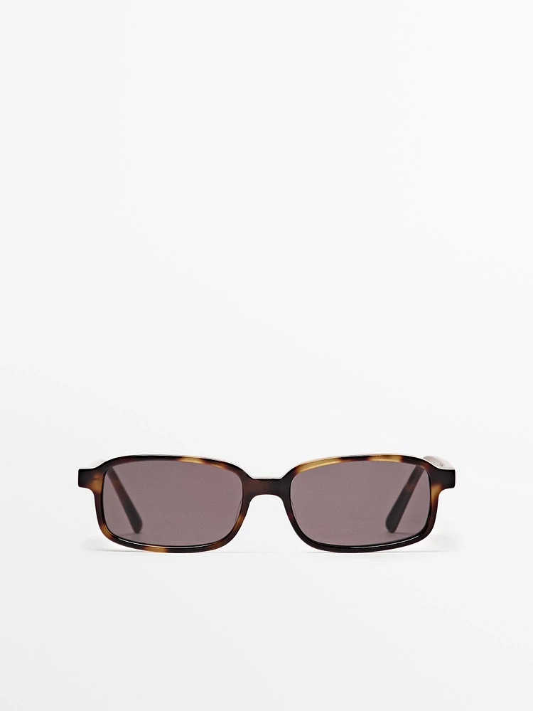 Lunettes de soleil rectangulaires petit format