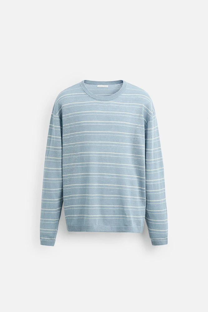 PULL 100 % LIN RAYÉ