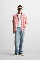 STRAIGHT FIT RIPPED CARPENTER JEANS