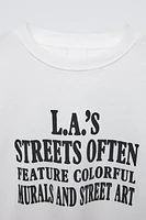 PRINTED SLOGAN T-SHIRT