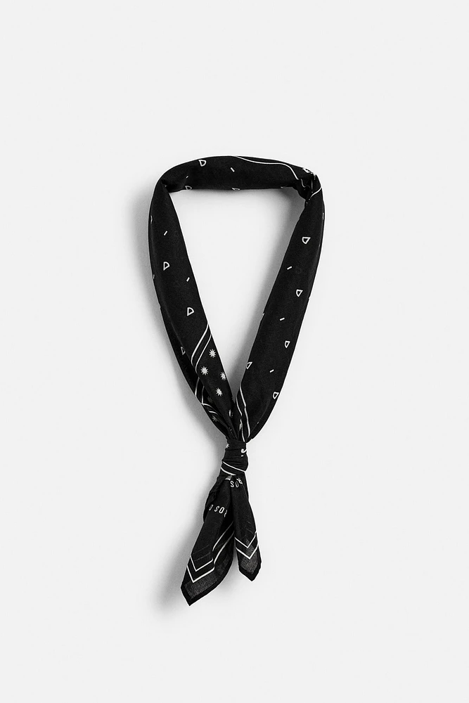 BANDANA À IMPRIMÉ EN CONTRASTE