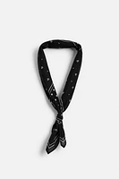 CONTRAST PRINT BANDANA