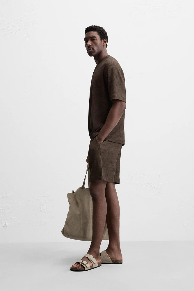 RELAXED FIT JACQUARD SHORTS