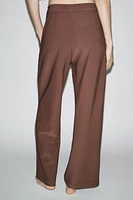 WIDE LEG CREPE PANTS