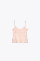 LINEN ELASTIC TOP
