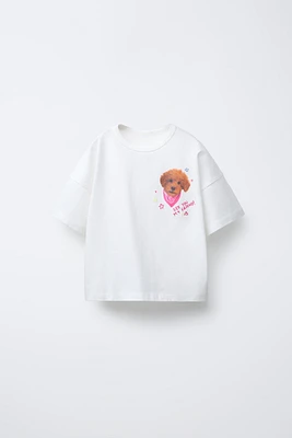 PUPPY PRINT T-SHIRT