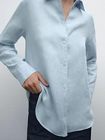 Flowing 100% linen shirt