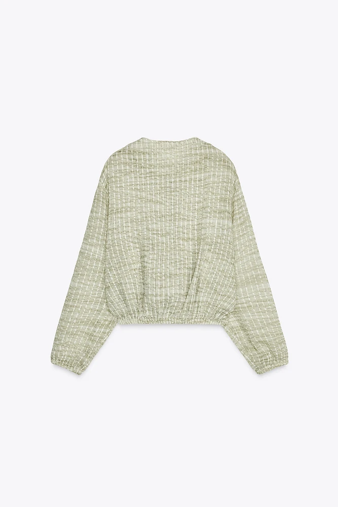 BLOUSON FLUIDE EN ORGANZA