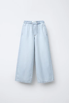 JEAN LARGE À TAILLE FINE