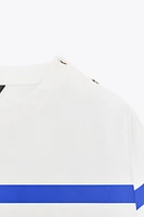 SHORT SLEEVE STRIPE TOP
