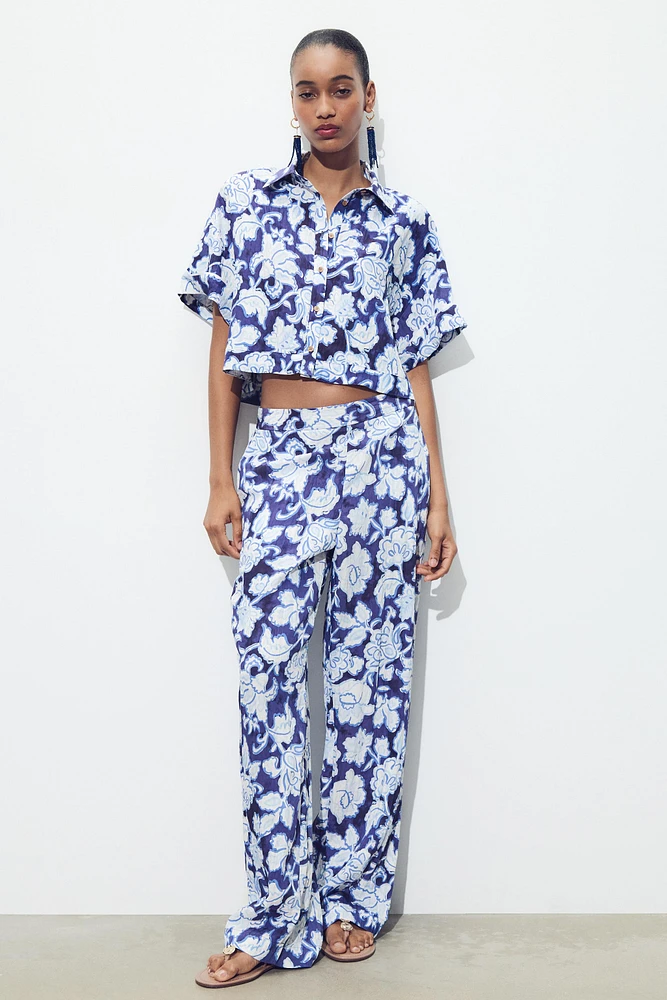 FLORAL PRINT SHORT SLEEVE SHIRT