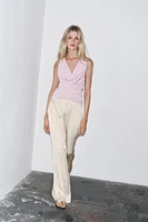 FLOWY DRAPED TOP