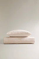HOUSSE DE COUETTE ENFANT CARREAUX VICHY