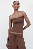 HAUT BUSTIER À TEXTURE
