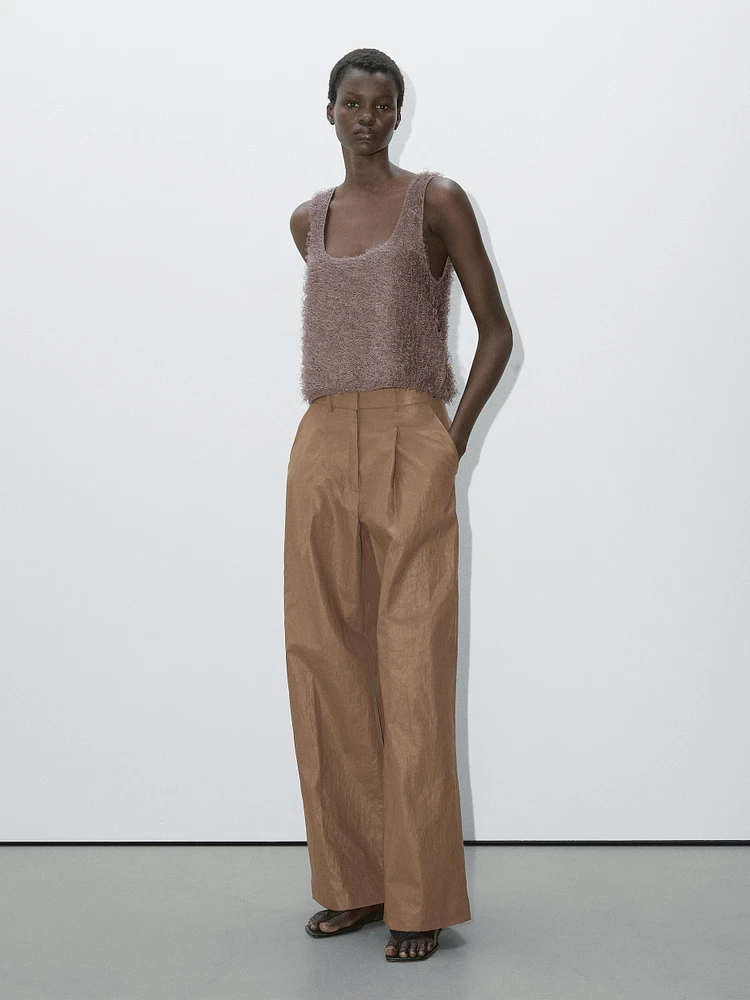 Top en maille à fil bouclé - Studio