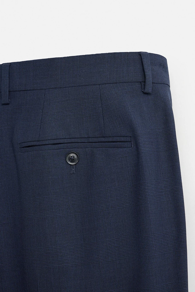PLAID SUIT PANTS