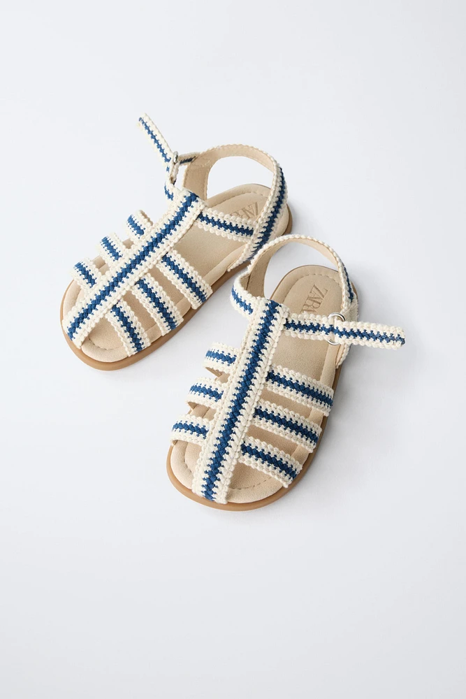 COTTON STRAP FISHERMAN SANDALS