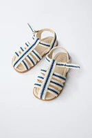 COTTON STRAP FISHERMAN SANDALS