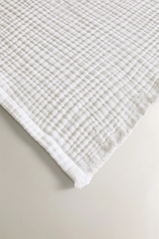 PLAID COTON GAZE