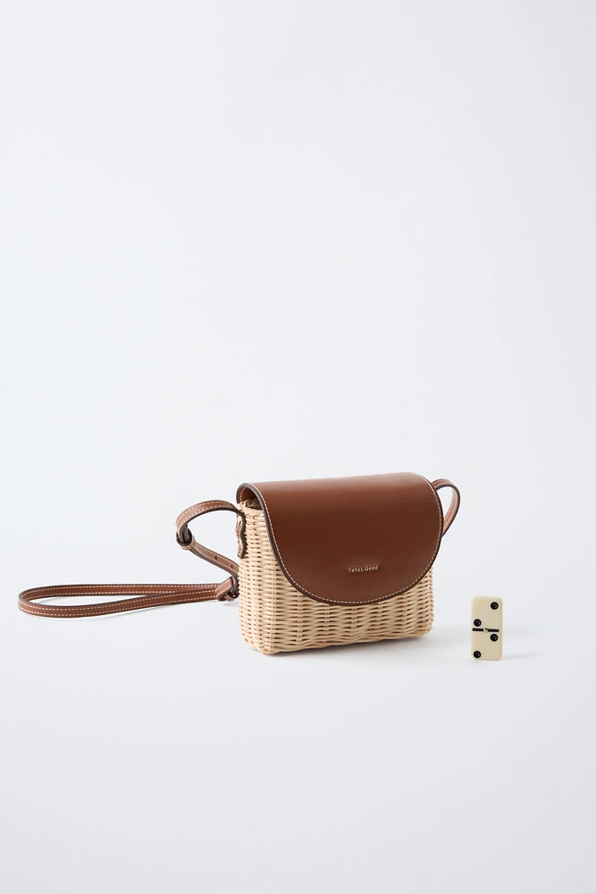 RAFFIA CROSSBODY BAG