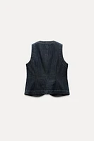 FITTED DENIM VEST Z1975