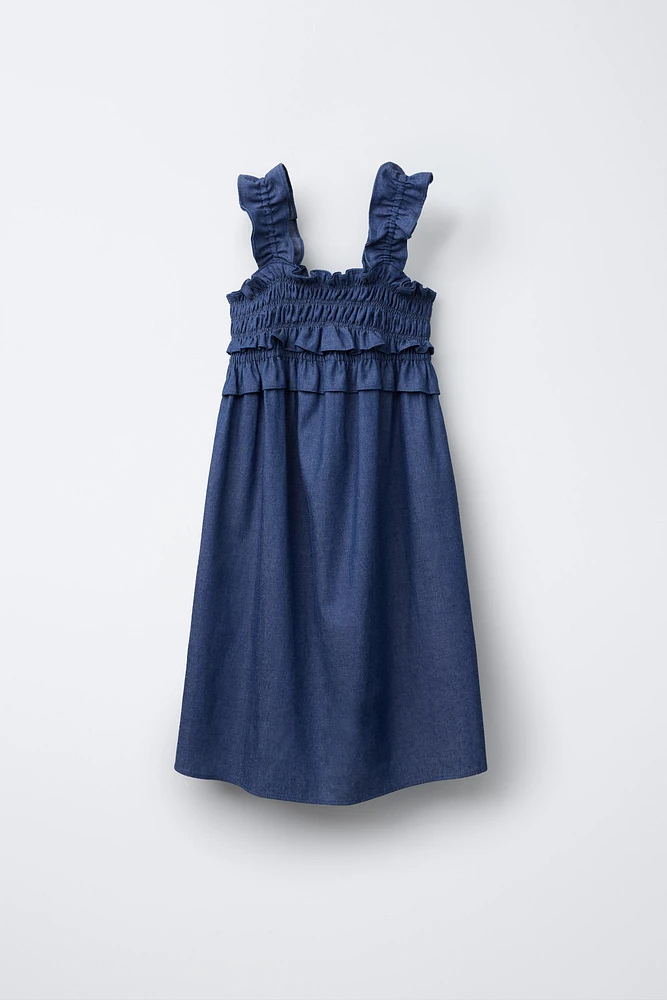 FLOWY DENIM DRESS