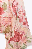 PRINTED RUFFLE SHIRT