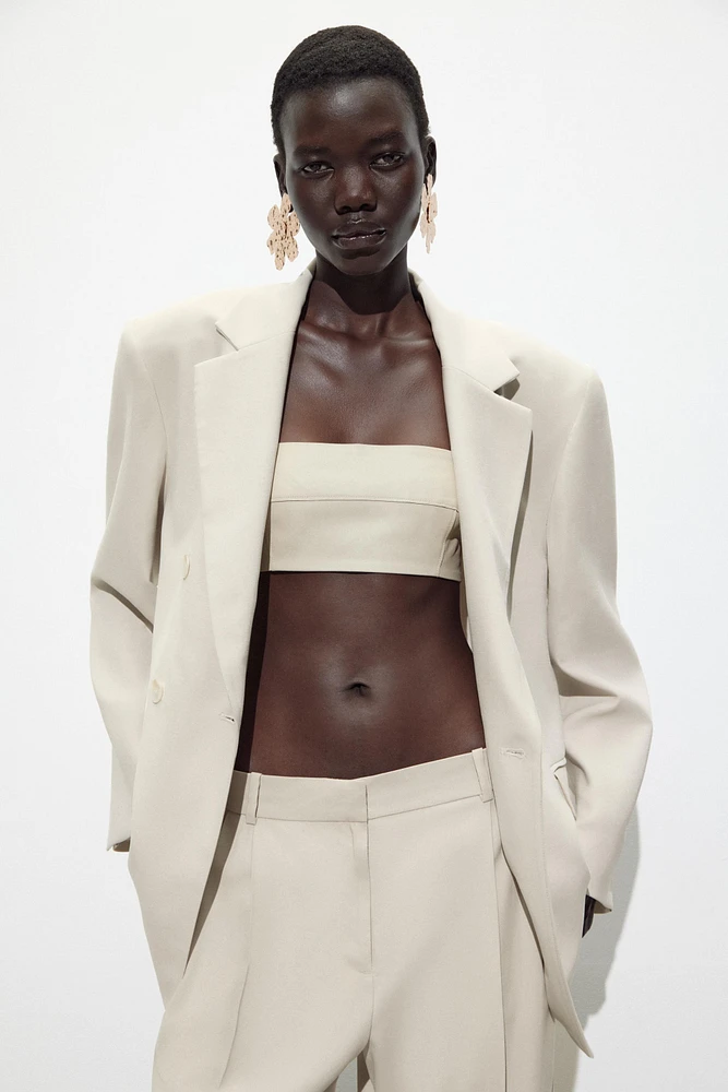 PLEATED WIDE LEG PANTS