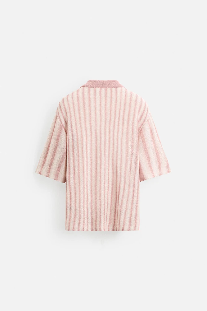 JACQUARD KNIT SHIRT